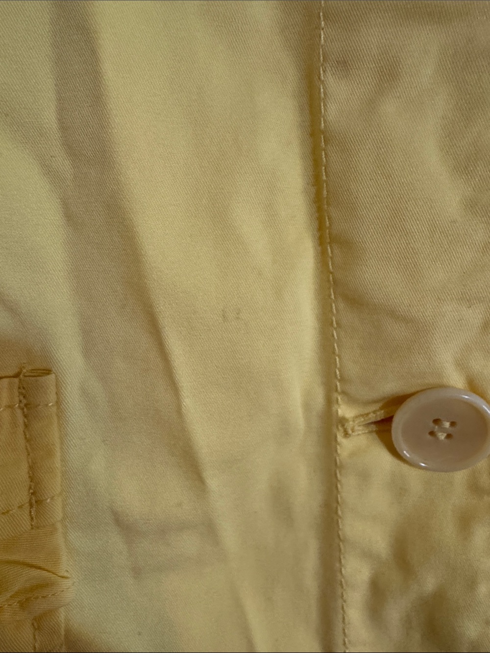 Talbots Sunny Yellow Utility Button-Front Jacket - Picture 4 of 6